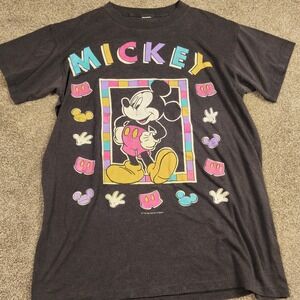 Vintage Mickey Mouse Disney Graphic T Shirt 90s Distressed XL